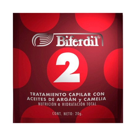 Imagen de BIFERDIL TRATAMIENTO CAPILAR 2 ARGÁN Y CAMELIA X 20 G